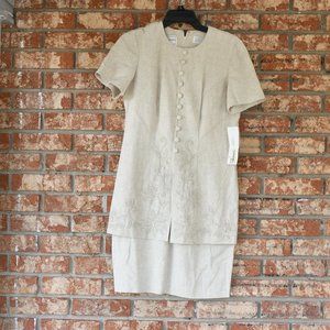 𝅺KARIN Stevens Petites Linen Dress